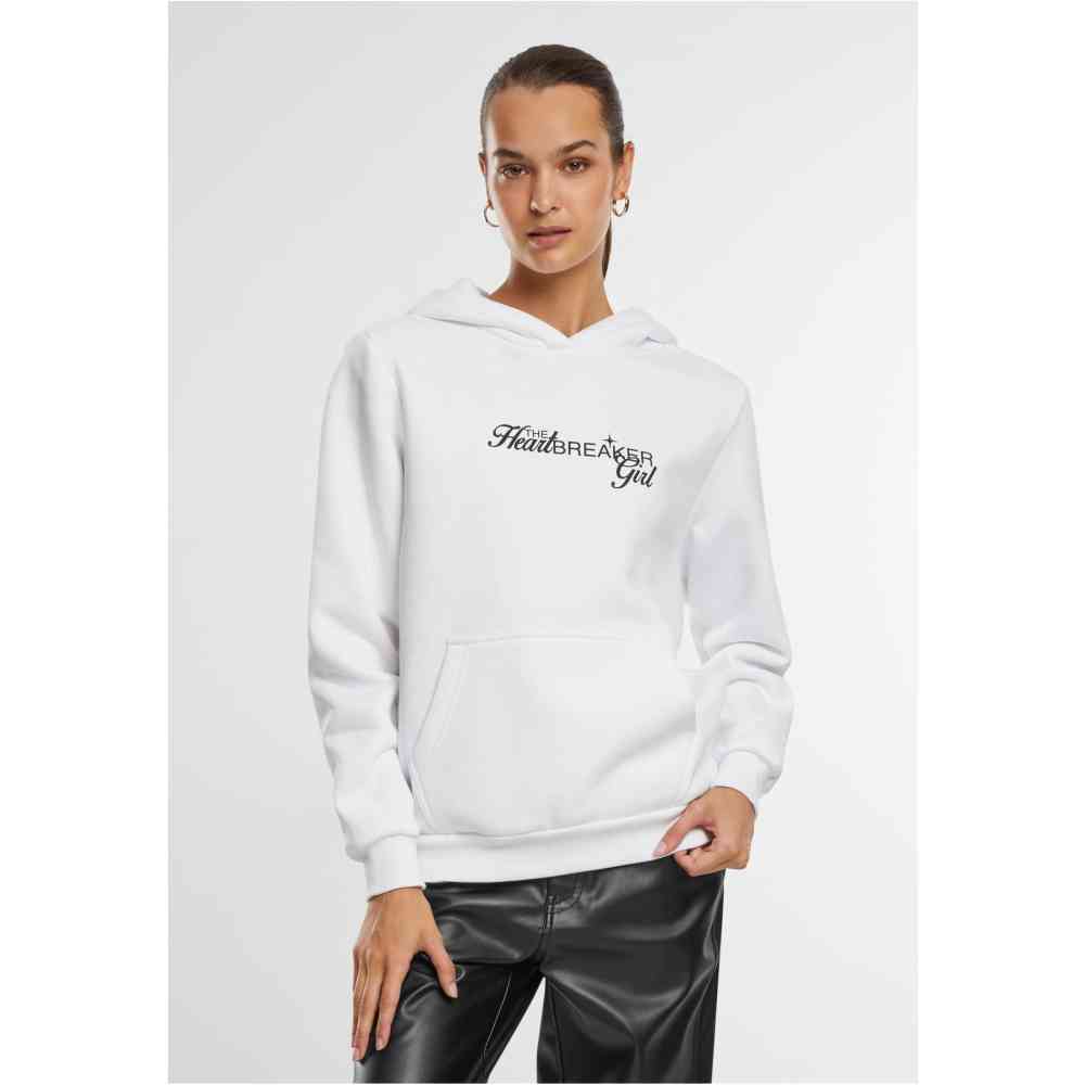 Miss Tee - Heartbreaker Girl Fluffy Hoodie/trui - Wit